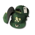 Oakland Athletics Green with White and Yellow Embroidered Logo - Snapback Cap